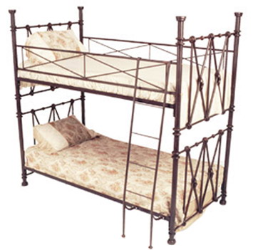 детско легло на два етажа от ковано желязо 1023